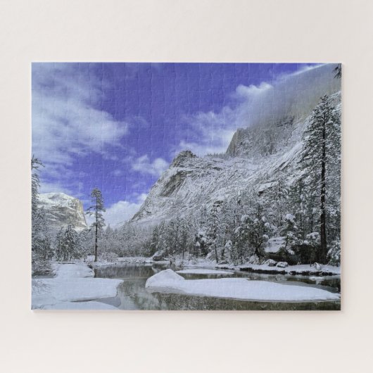 IJs en sneeuw | Nationaal park Yosemite Legpuzzel (Horizontaal)