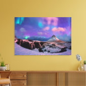 IJs en sneeuw | Noordelijke hoogten, Kirkjufall Mo Canvas Afdruk (Insitu (Woonkamer))