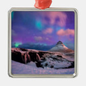 IJs en sneeuw | Noordelijke hoogten, Kirkjufall Mo Metalen Ornament (Voorkant)