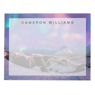 IJs en sneeuw   Noordelijke hoogten, Kirkjufall Mo Notitieblok