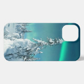 IJs en sneeuw | Noordelijke lichten, Lapland, Finl iPhone Hoesje (Achterkant horizontaal)