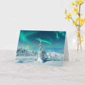 IJs en sneeuw | Noordelijke lichten, Lapland, Finl Kaart (Gele Bloem)