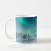 IJs en sneeuw | Noordelijke lichten, Lapland, Finl Koffiemok (Links)