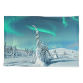 IJs en sneeuw | Noordelijke lichten, Lapland, Finl Kussensloop (Achterkant)