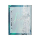 IJs en sneeuw | Noordelijke lichten, Lapland, Finl Notitieblok (Linkerzijde)