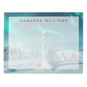 IJs en sneeuw | Noordelijke lichten, Lapland, Finl Notitieblok (Voorkant)