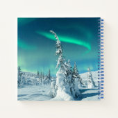 IJs en sneeuw | Noordelijke lichten, Lapland, Finl Notitieboek (Achterkant)