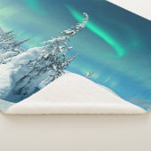 IJs en sneeuw | Noordelijke lichten, Lapland, Finl Sherpa Deken (3/4)