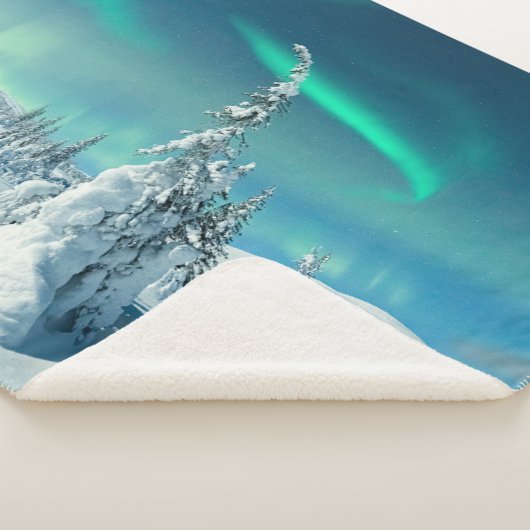 IJs en sneeuw | Noordelijke lichten, Lapland, Finl Sherpa Deken (3/4)