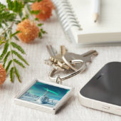 IJs en sneeuw | Noordelijke lichten, Lapland, Finl Sleutelhanger (Zijkant)