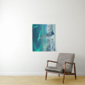 IJs en sneeuw | Noordelijke lichten, Lapland, Finl Wandkleed (In situ)