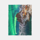 IJs en sneeuw | Noordelijke Lichten, Noorwegen Fleece Deken (Voorkant)