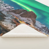 IJs en sneeuw | Noordelijke Lichten, Noorwegen Sherpa Deken (3/4)