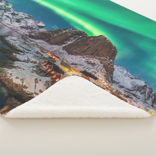 IJs en sneeuw | Noordelijke Lichten, Noorwegen Sherpa Deken (3/4)