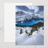 IJs en sneeuw | Peyto Lake, Canadees Rockies Bedankkaart (Voorkant / Achterkant)