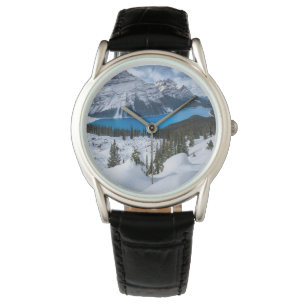 IJs en sneeuw   Peyto Lake, Canadees Rockies Horloge