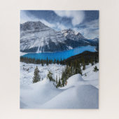 IJs en sneeuw | Peyto Lake, Canadees Rockies Legpuzzel (Verticaal)