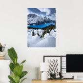 IJs en sneeuw | Peyto Lake, Canadees Rockies Poster (Thuiskantoor)