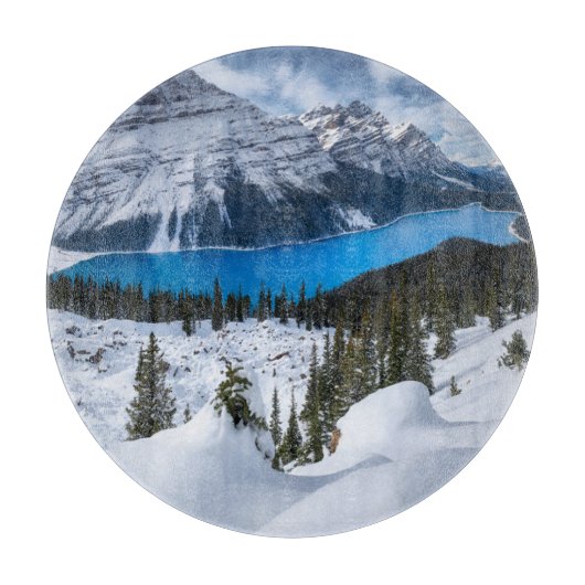 IJs en sneeuw | Peyto Lake, Canadees Rockies Snijplank (Voorkant)
