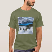 IJs en sneeuw | Peyto Lake, Canadees Rockies T-shirt (Voorkant)