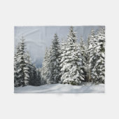 IJs en sneeuw | Pine Woodland, Oostenrijk Fleece Deken (Voorkant (Horizontaal))