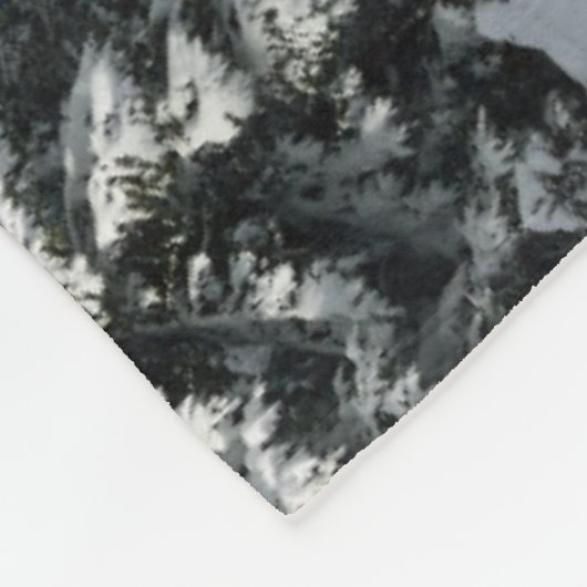 IJs en sneeuw | Pine Woodland, Oostenrijk Fleece Deken (Hoek)