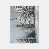 IJs en sneeuw | Pine Woodland, Oostenrijk Fleece Deken (Voorkant)