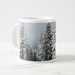 IJs en sneeuw   Pine Woodland, Oostenrijk Grote Koffiekop