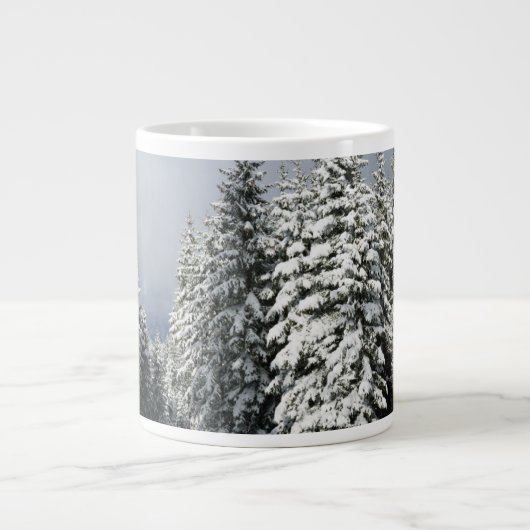IJs en sneeuw | Pine Woodland, Oostenrijk Grote Koffiekop (Voorkant)