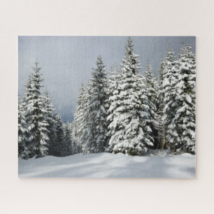 IJs en sneeuw   Pine Woodland, Oostenrijk Legpuzzel