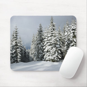 IJs en sneeuw   Pine Woodland, Oostenrijk Muismat