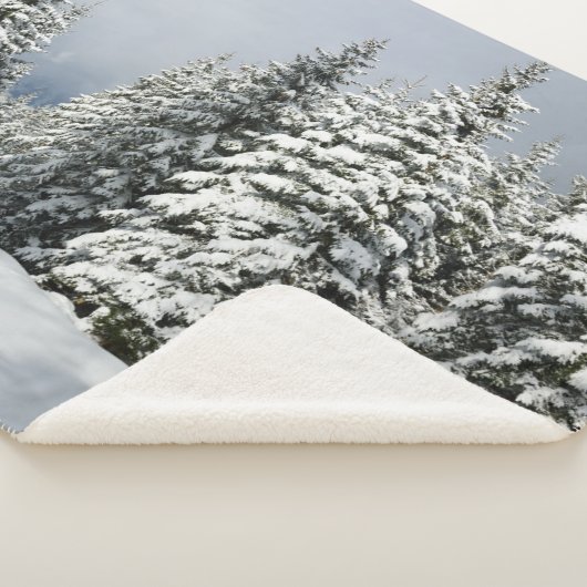 IJs en sneeuw | Pine Woodland, Oostenrijk Sherpa Deken (3/4)