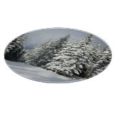 IJs en sneeuw | Pine Woodland, Oostenrijk Snijplank (Hoek)