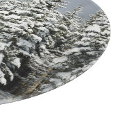 IJs en sneeuw | Pine Woodland, Oostenrijk Snijplank (Hoek)