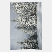 IJs en sneeuw | Pine Woodland, Oostenrijk Theedoek (Verticaal)