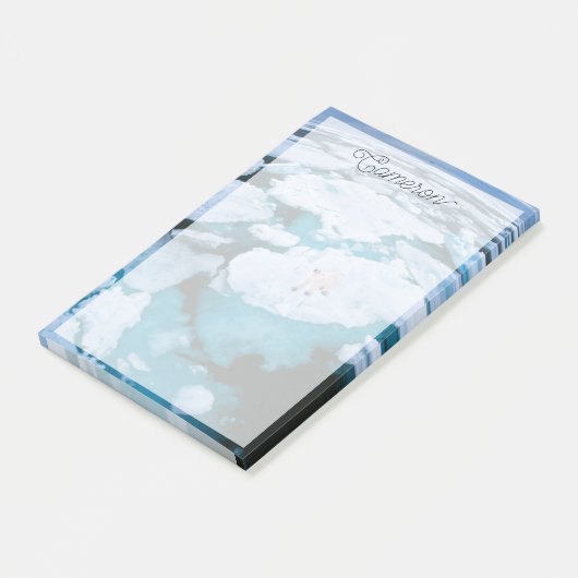 IJs en sneeuw | Polair Beer, Arctische Oceaan, Sva Post-it® Notes (Schuin)