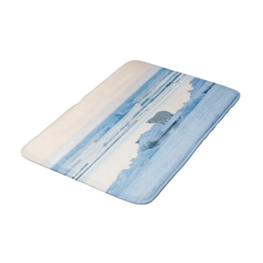 IJs en sneeuw | Polar Beer Iceberg Noorwegen Badmat (Gekanteld)