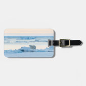 IJs en sneeuw | Polar Beer Iceberg Noorwegen Bagagelabel (Voorkant horizontaal)