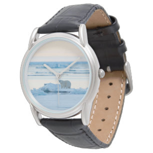 IJs en sneeuw Polar Beer Iceberg Noorwegen Horloge