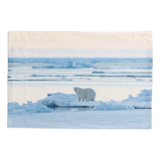 IJs en sneeuw | Polar Beer Iceberg Noorwegen Kussensloop (Achterkant)