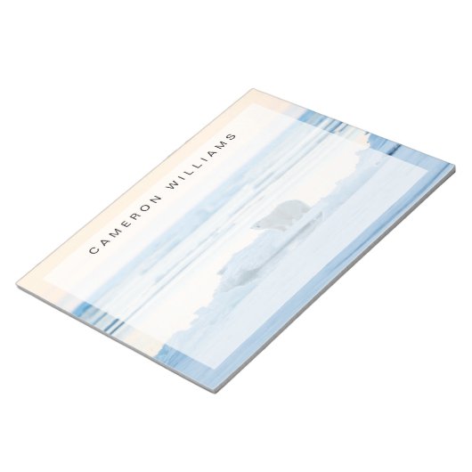 IJs en sneeuw | Polar Beer Iceberg Noorwegen Notitieblok (Schuin)