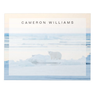 IJs en sneeuw Polar Beer Iceberg Noorwegen Notitieblok