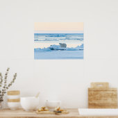IJs en sneeuw | Polar Beer Iceberg Noorwegen Poster (Keuken)