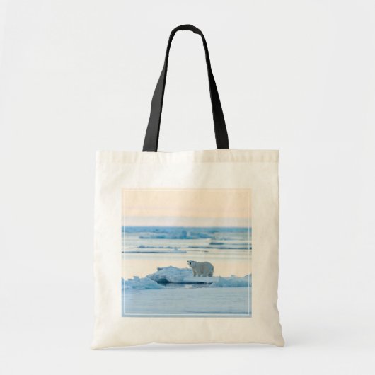 IJs en sneeuw | Polar Beer Iceberg Noorwegen Tote Bag (Voorkant)