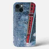 IJs en sneeuw | Red Bernina Express Train Zwitserl Case-Mate iPhone Case (Achterkant)