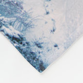 IJs en sneeuw | Red Bernina Express Train Zwitserl Fleece Deken (Hoek)