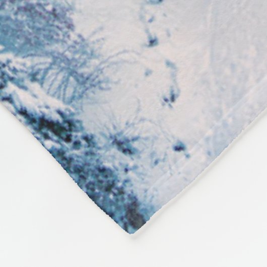 IJs en sneeuw | Red Bernina Express Train Zwitserl Fleece Deken (Hoek)