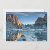 IJs en sneeuw | Rijst IJs in de vallei van Yosemit Bedankkaart (Voorkant)