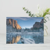 IJs en sneeuw | Rijst IJs in de vallei van Yosemit Bedankkaart (Staand voorkant)