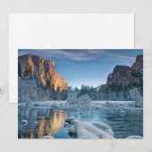 IJs en sneeuw | Rijst IJs in de vallei van Yosemit Bedankkaart (Voorkant / Achterkant)